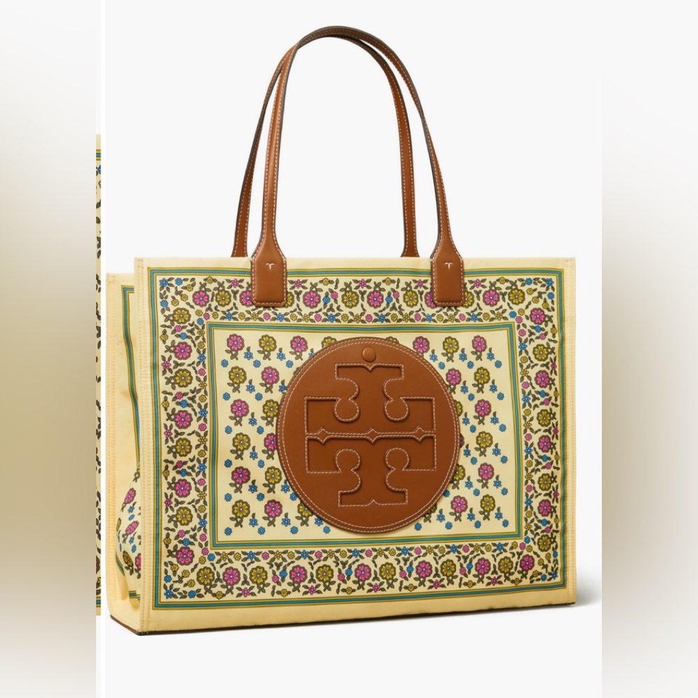 Tory Burch Ella Floral Print Recycled Polyester Tote